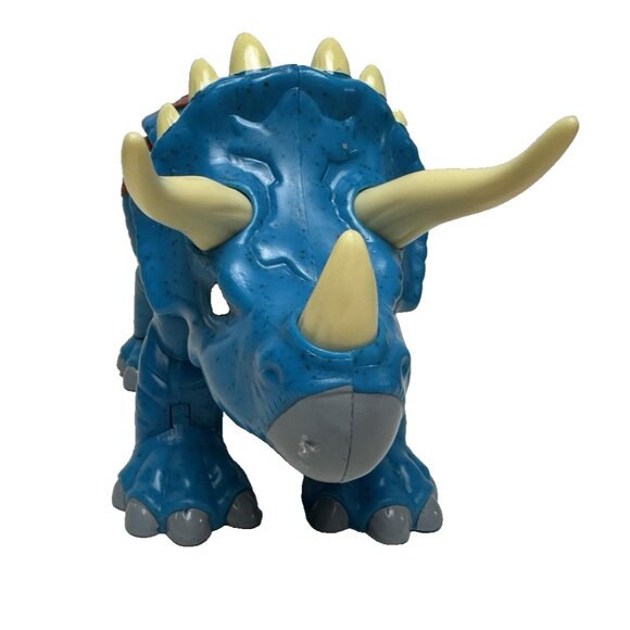 Fisher Price Imaginext Triceratops Jurassic World Dino Riders Dinosaur Lot of 3 - Picture 5 of 12